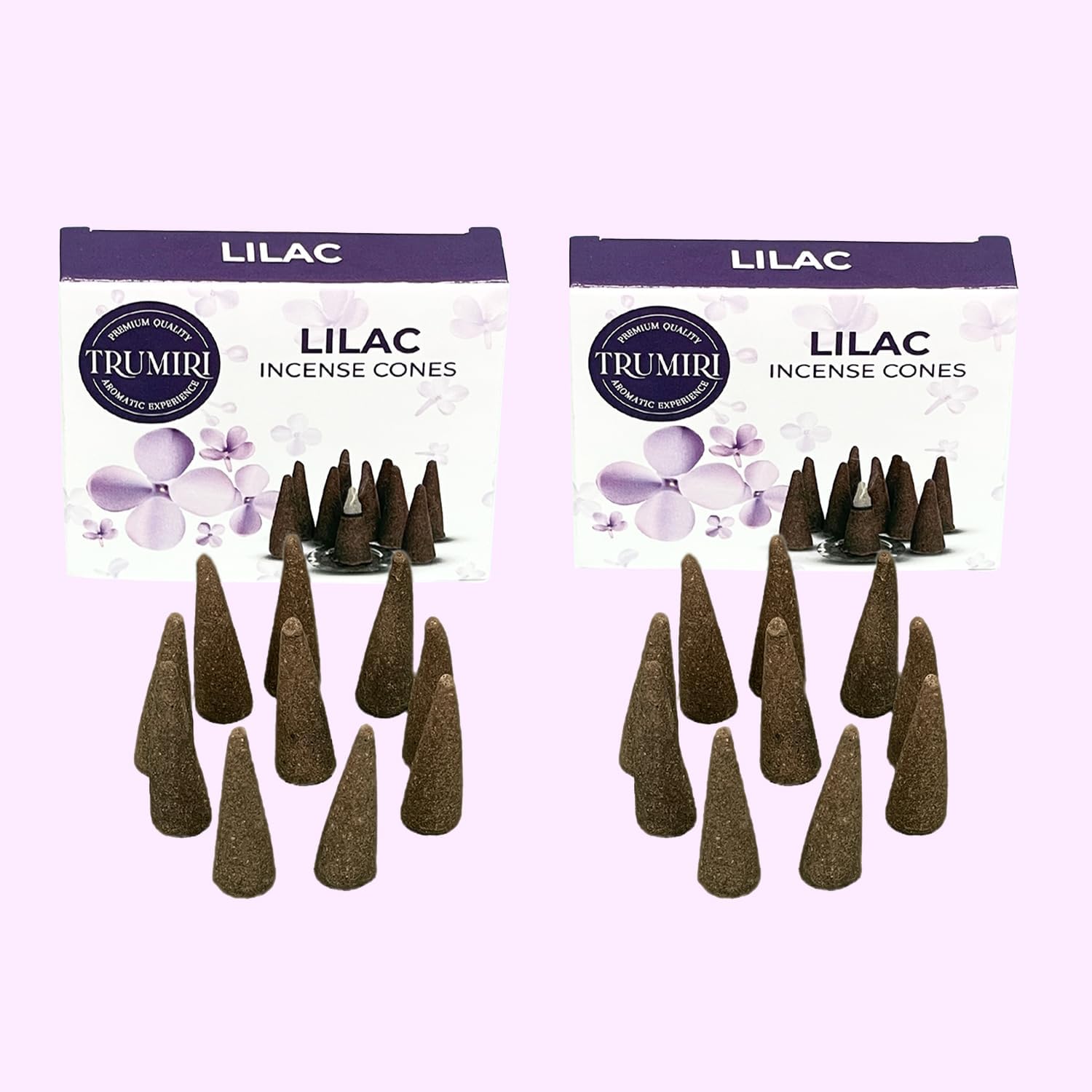 Lilac Incense Cones - 20 Cone Incense - Dual Pack