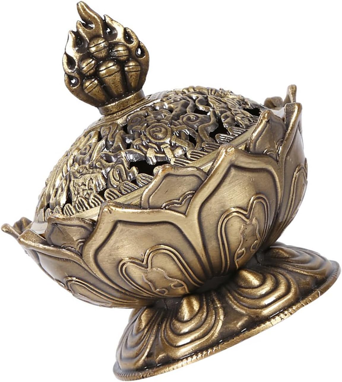 Kodrily Lotus Cone Incense Holder Mini Vintage Charcoal Burner