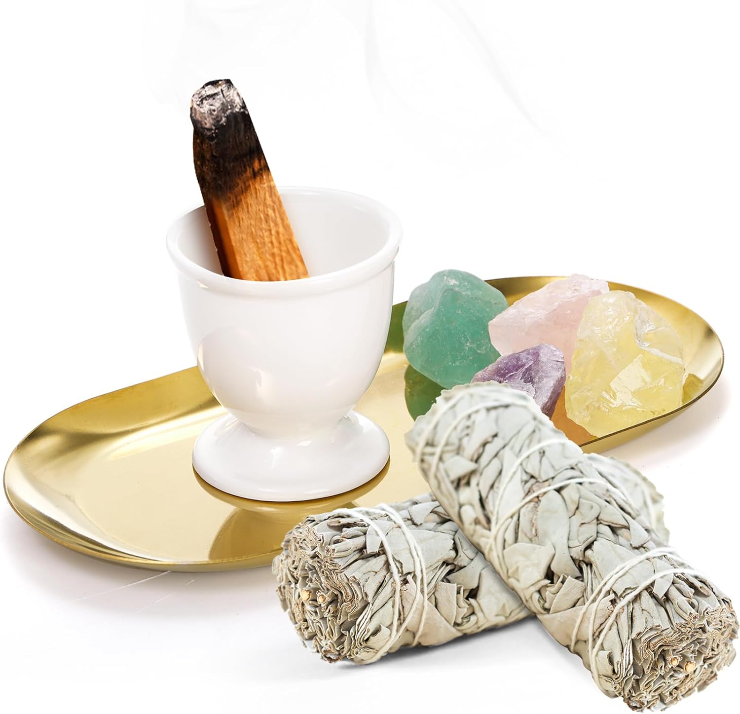 TOPZEA 6 in 1 Incense Holder Set for Meditation and Yoga