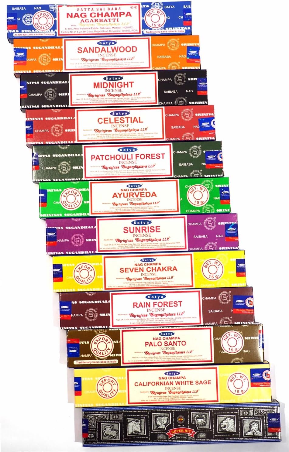 Satya Original Oriental Series Premium Incense Set 12 pcs