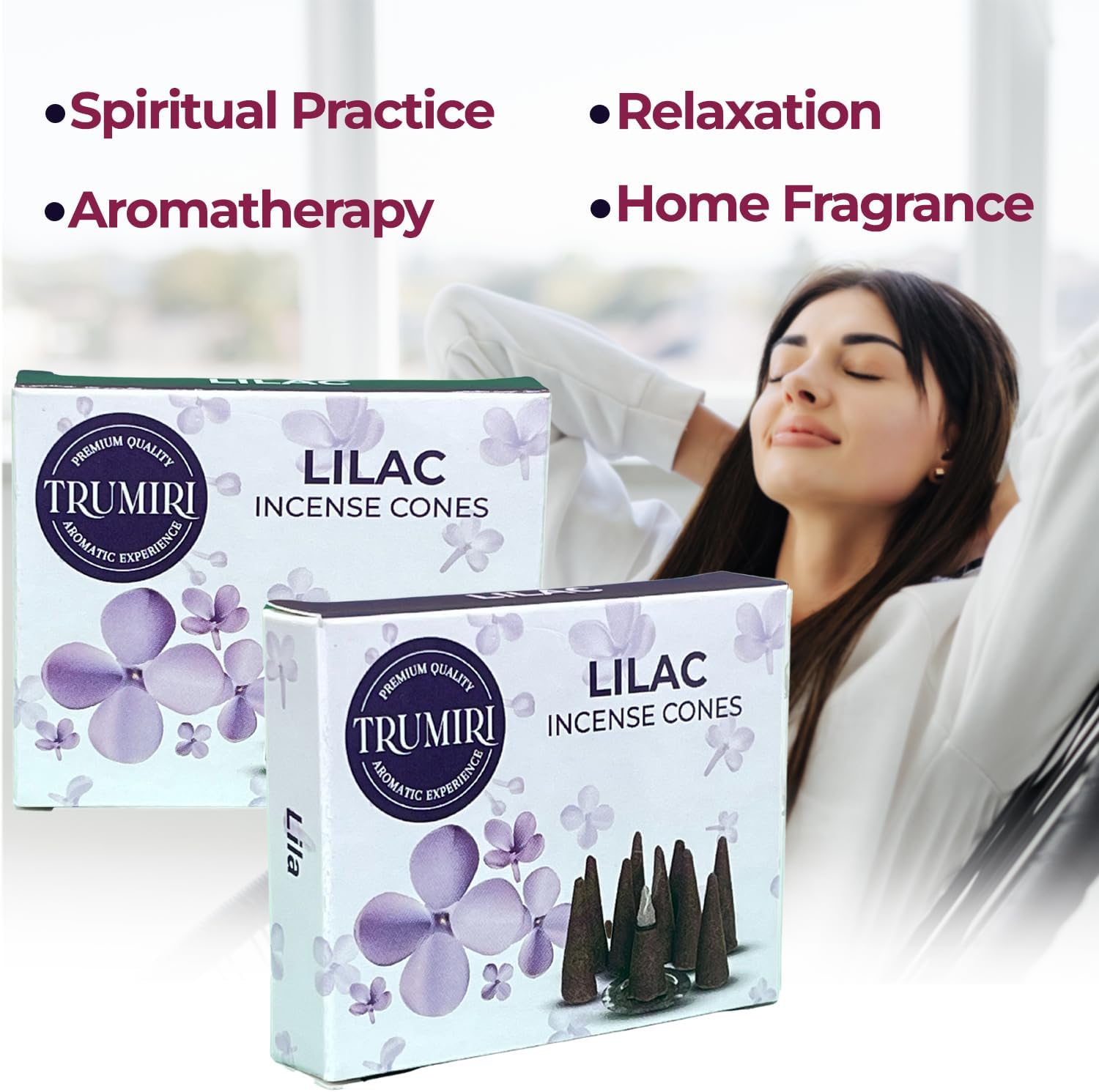 Lilac Incense Cones - 20 Cone Incense - Dual Pack