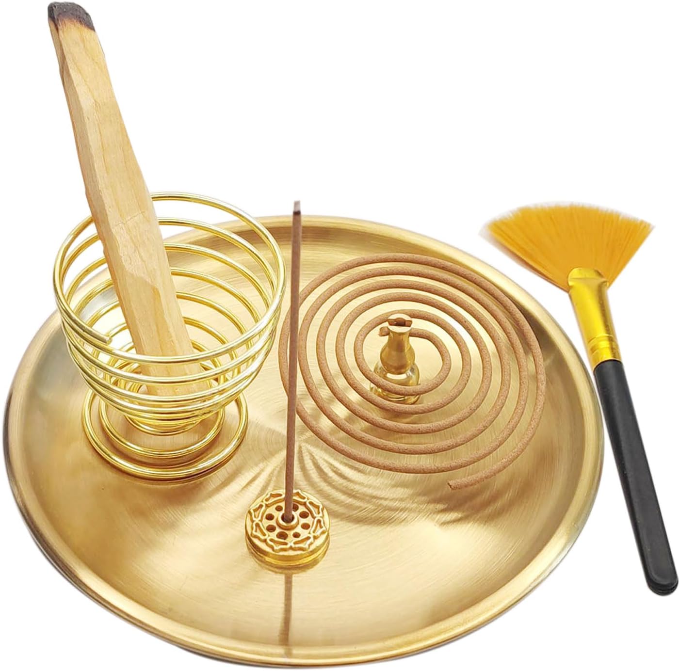 5in1 Incense Holder Set with Brass and Stainless Steel