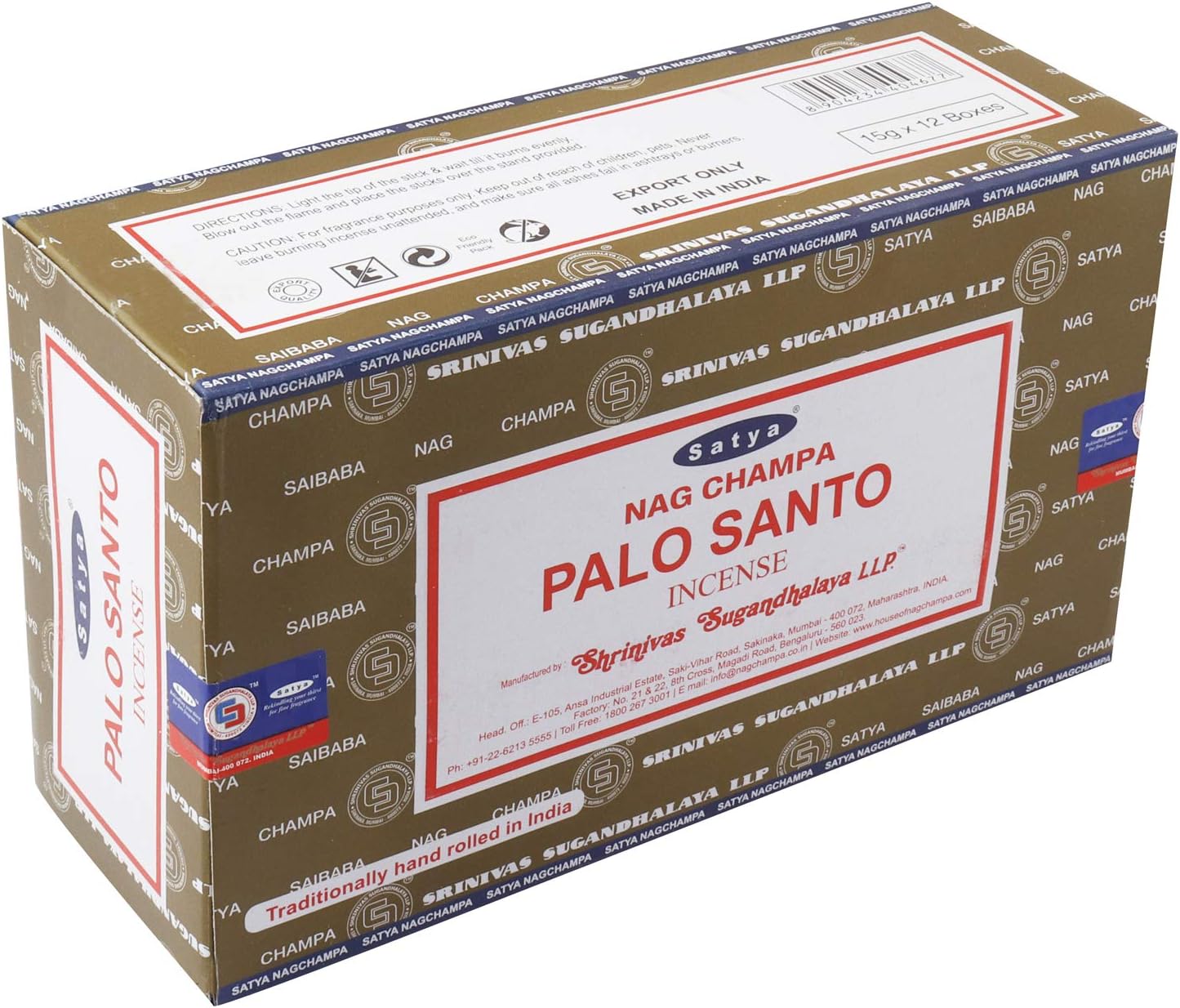 Satya Nag Champa Incense Sticks 12 Per Pack