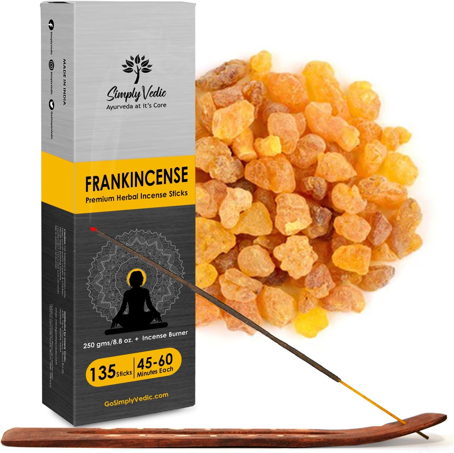 Frankincense Incense Sticks 250g with Holder