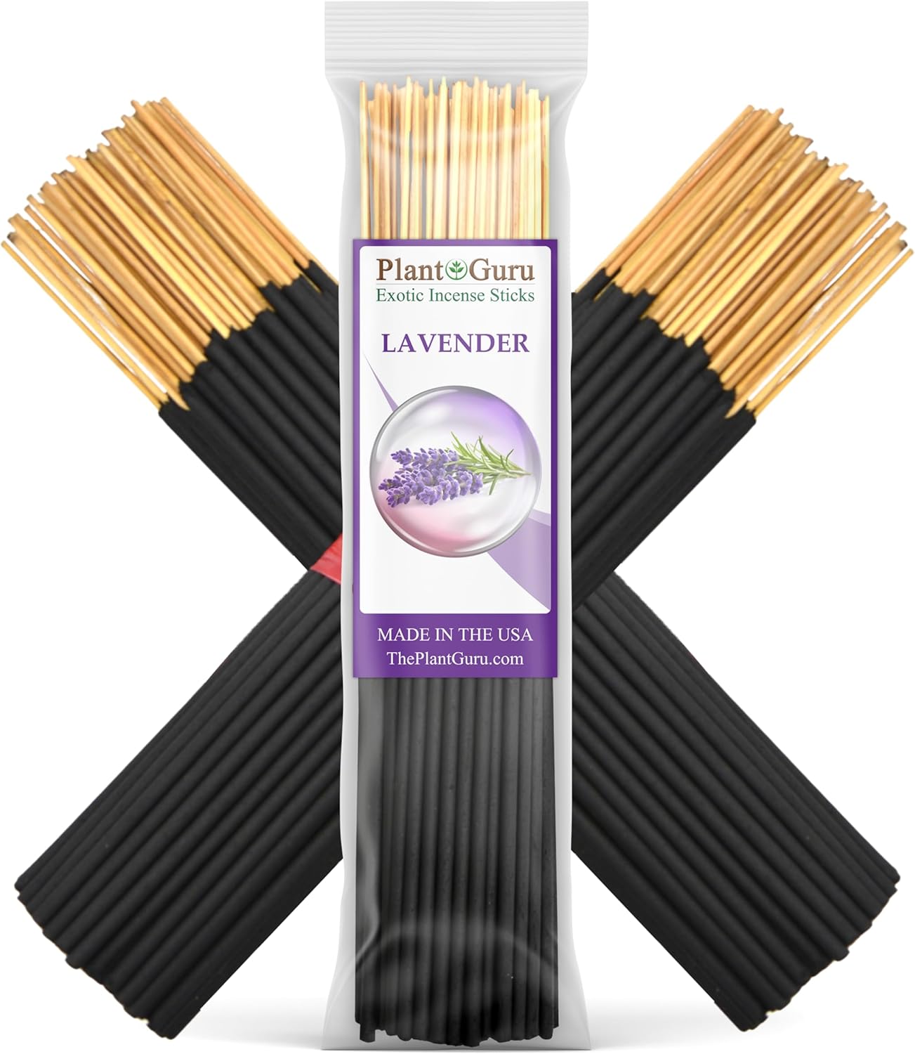 Plant Guru Lavender Incense Sticks 7 Inch - 85 to 100 Sticks Bundle