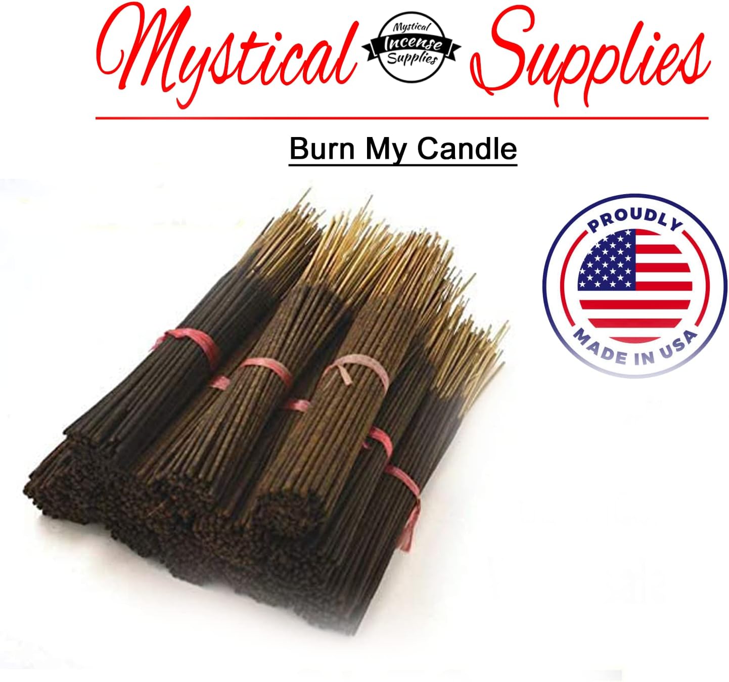 Citronella 11 Inch Hand Dipped Incense Sticks - Long Burn 45-60 Min 50 Sticks Pack