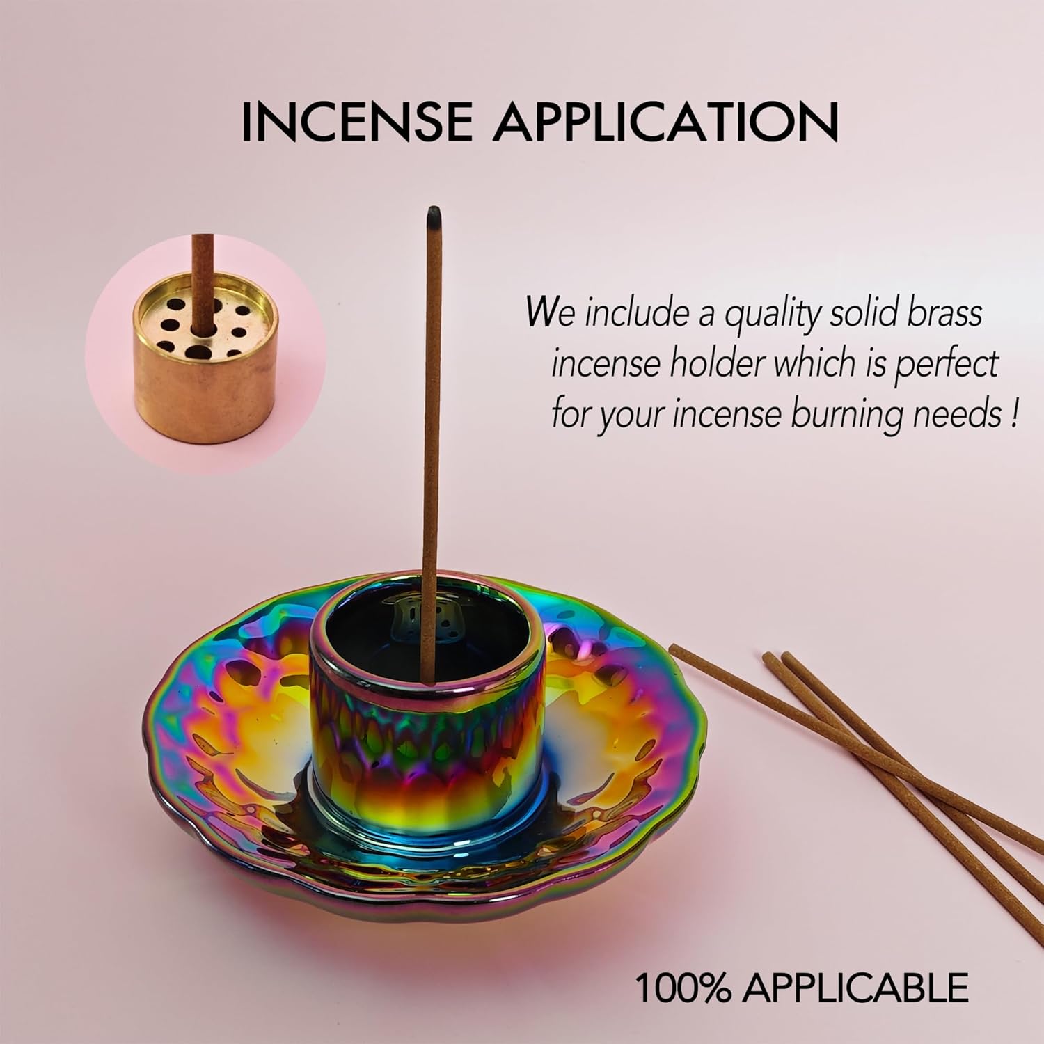 Ceramic Incense Burner Holder for Palo Santo and Sage