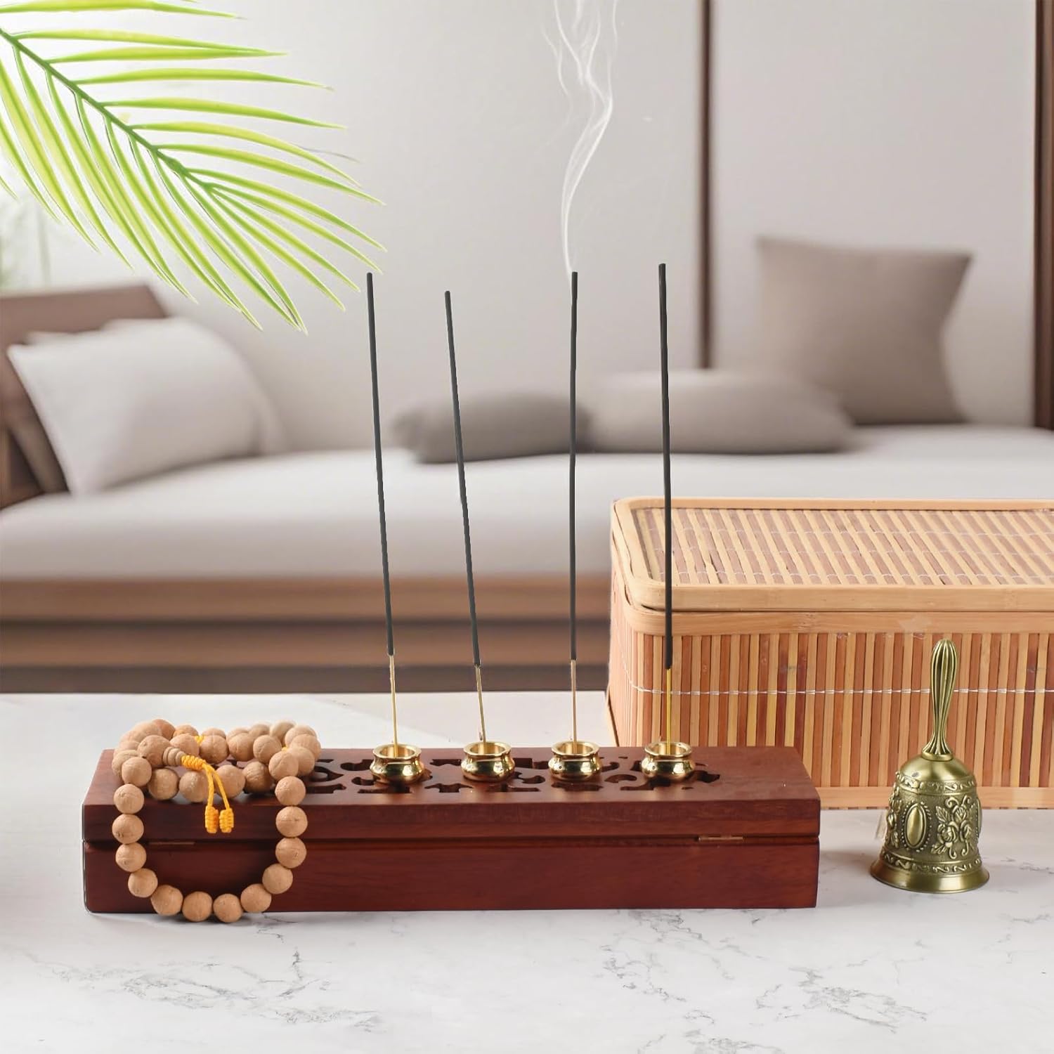 4 Pcs Mini Copper Incense Burner Holder