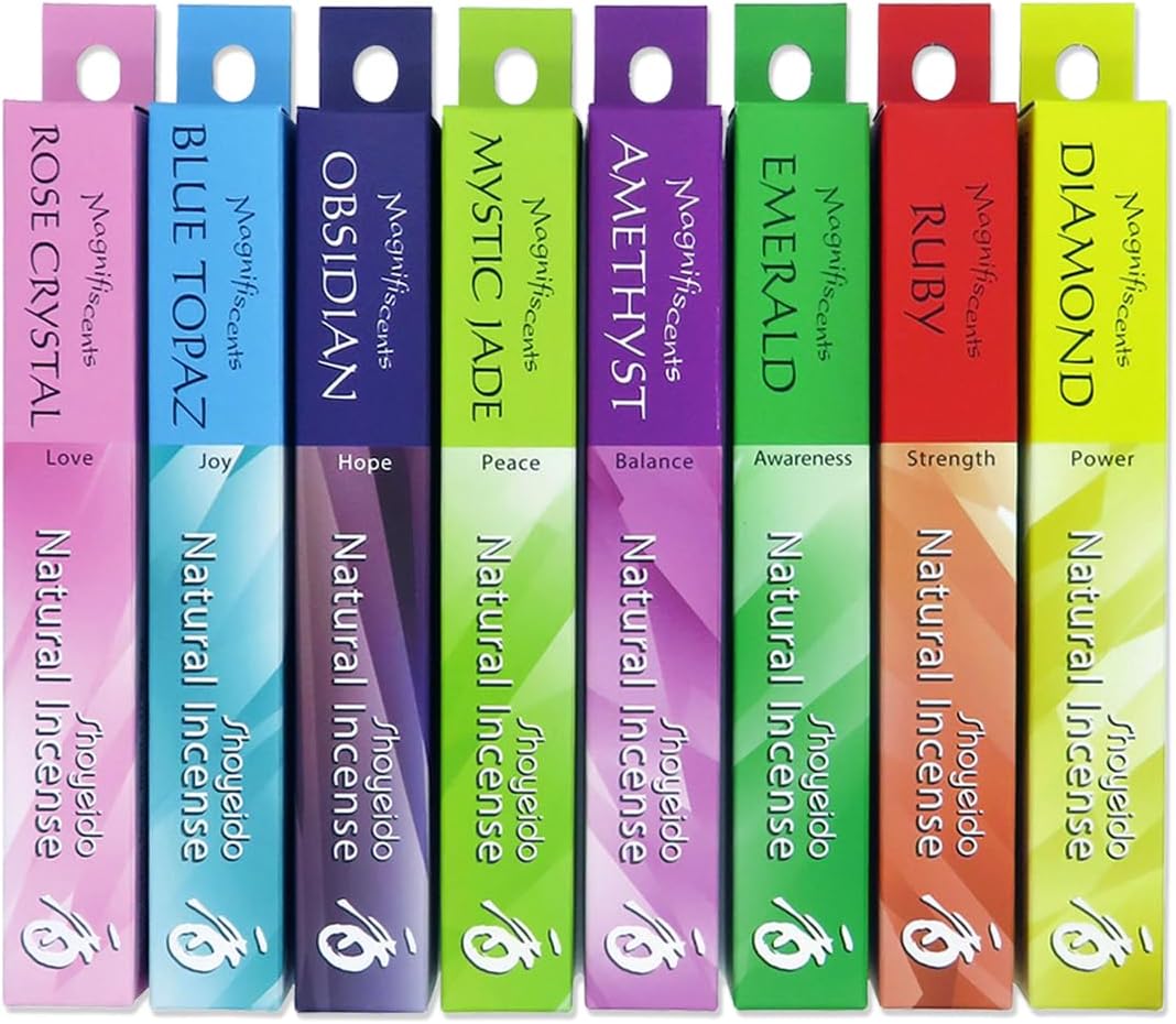 Shoyeido Jewels Incense Set of 8 Bundle Assortment