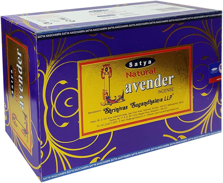 Natural Lavender Incense Sticks and Holder Bundle