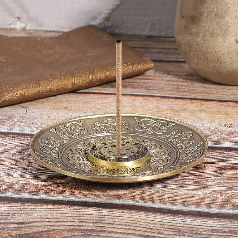 Luxurious Bronze Lotus Incense Holder with 9 Holes