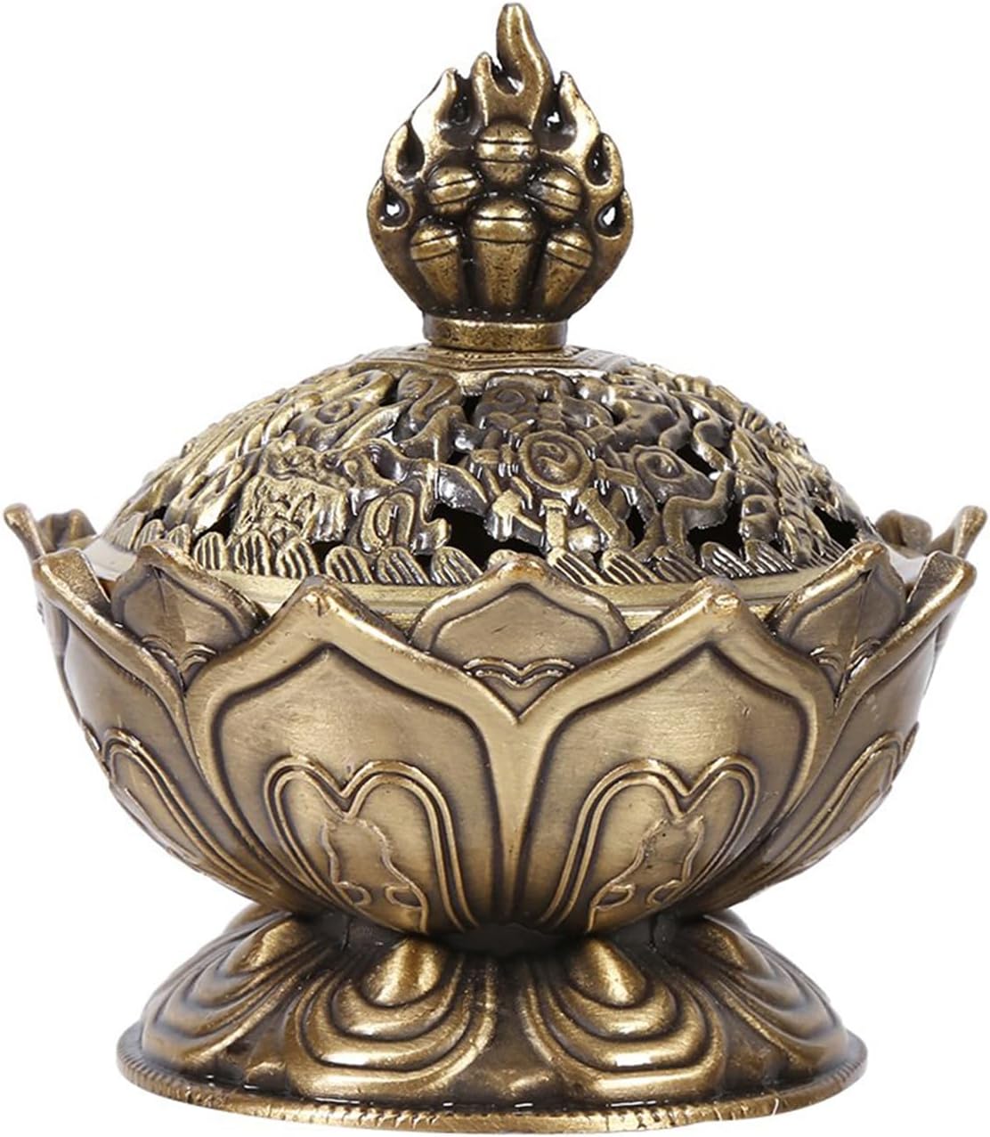 Kodrily Lotus Cone Incense Holder Mini Vintage Charcoal Burner