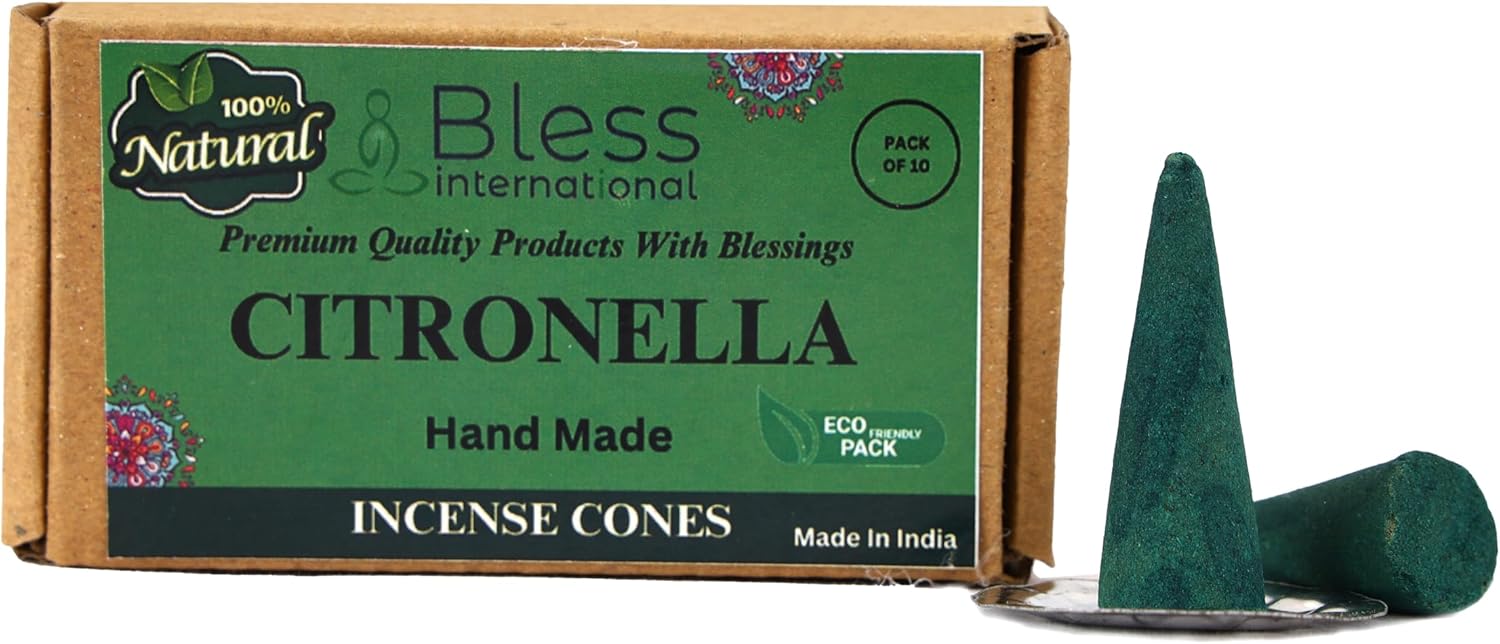 Bless International Natural Citronella Incense Cones 10 Count