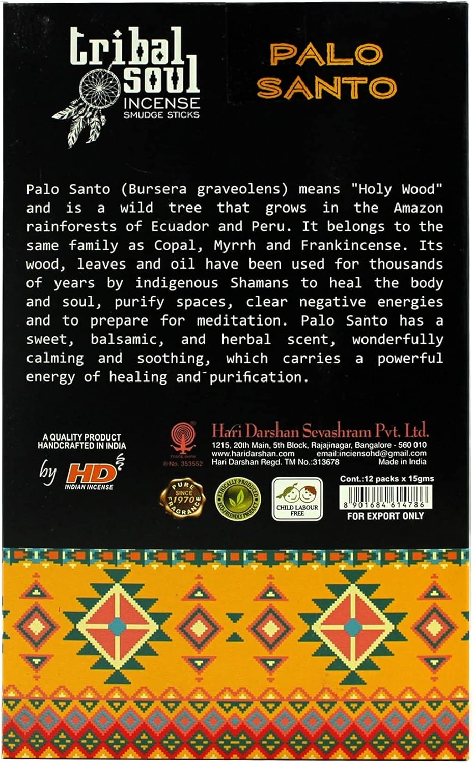 Tribal Soul Incense Smudge Sticks - 12 Packs - 180 Grams