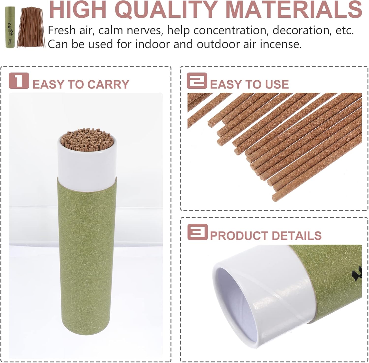 Healifty Wormwood Incense Sticks Aromatherapy