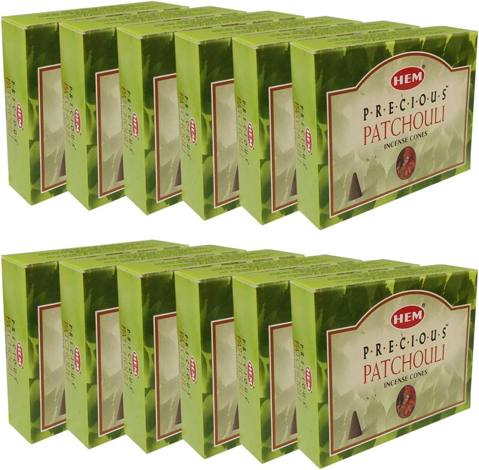 Precious Patchouli Incense Cones and Cone Burner Bundle