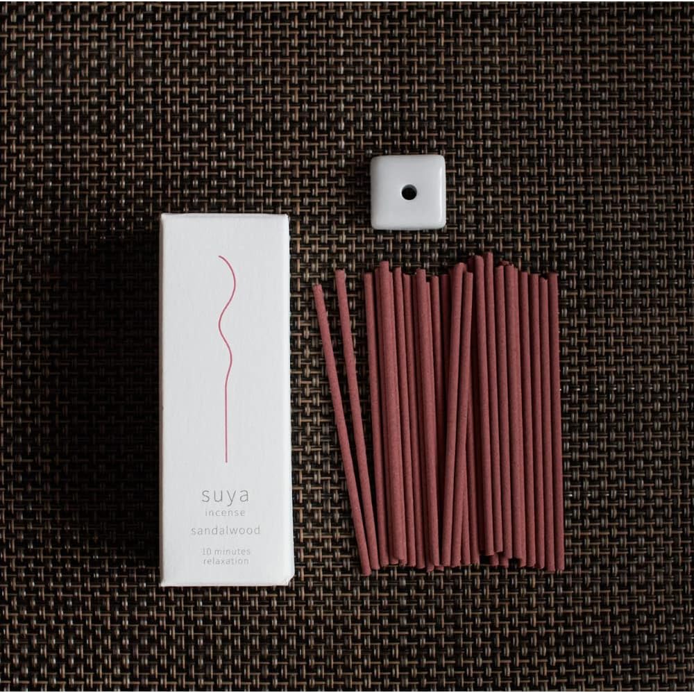 ROUNDS Japanese Incense Sandalwood 30pcs Stick With Holder