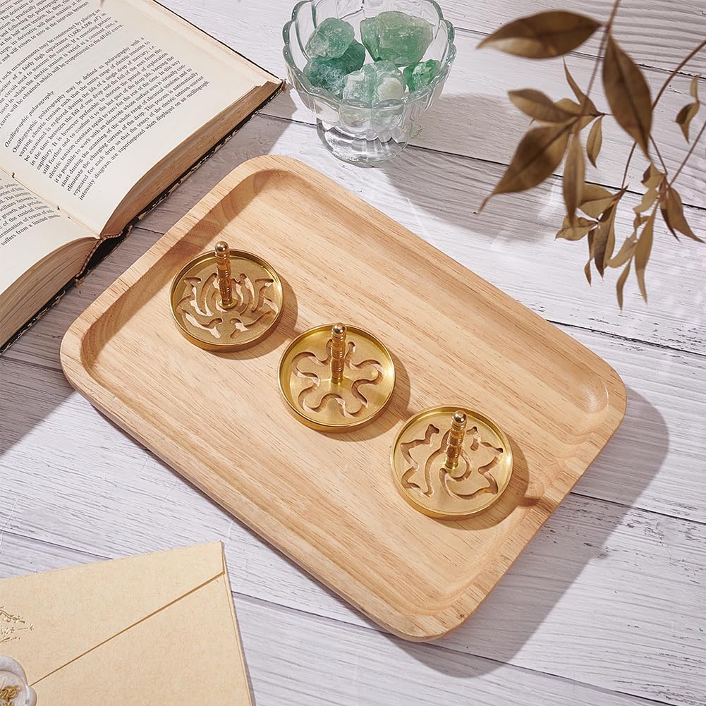 WEBEEDY 3 Pcs Brass Incense Press Set for DIY Home Fragrance