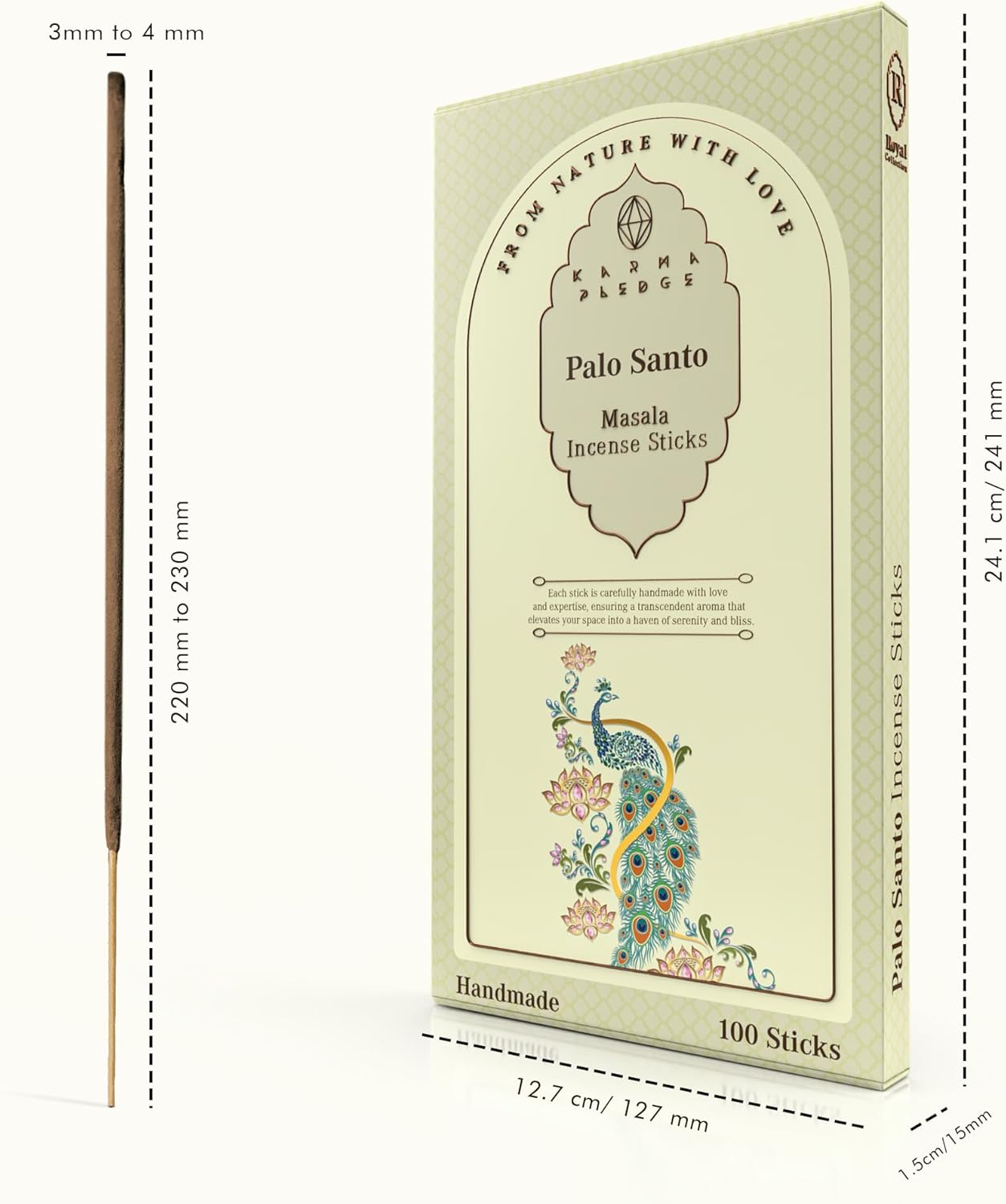 Karma Pledge Palo Santo Incense Sticks Pack of 100