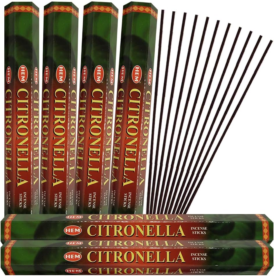 Citronella Incense Sticks and Holder Bundle