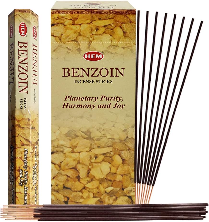 TRUMIRI Benzoin Incense Sticks and Holder Bundle