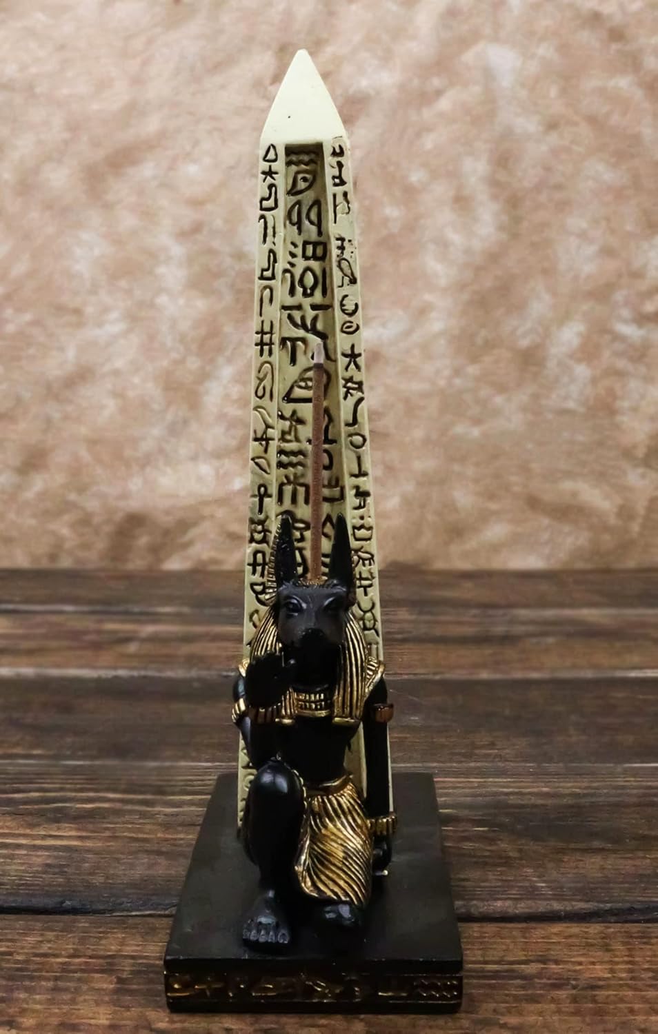 Egyptian Anubis Incense Holder Resin Figurine Decor