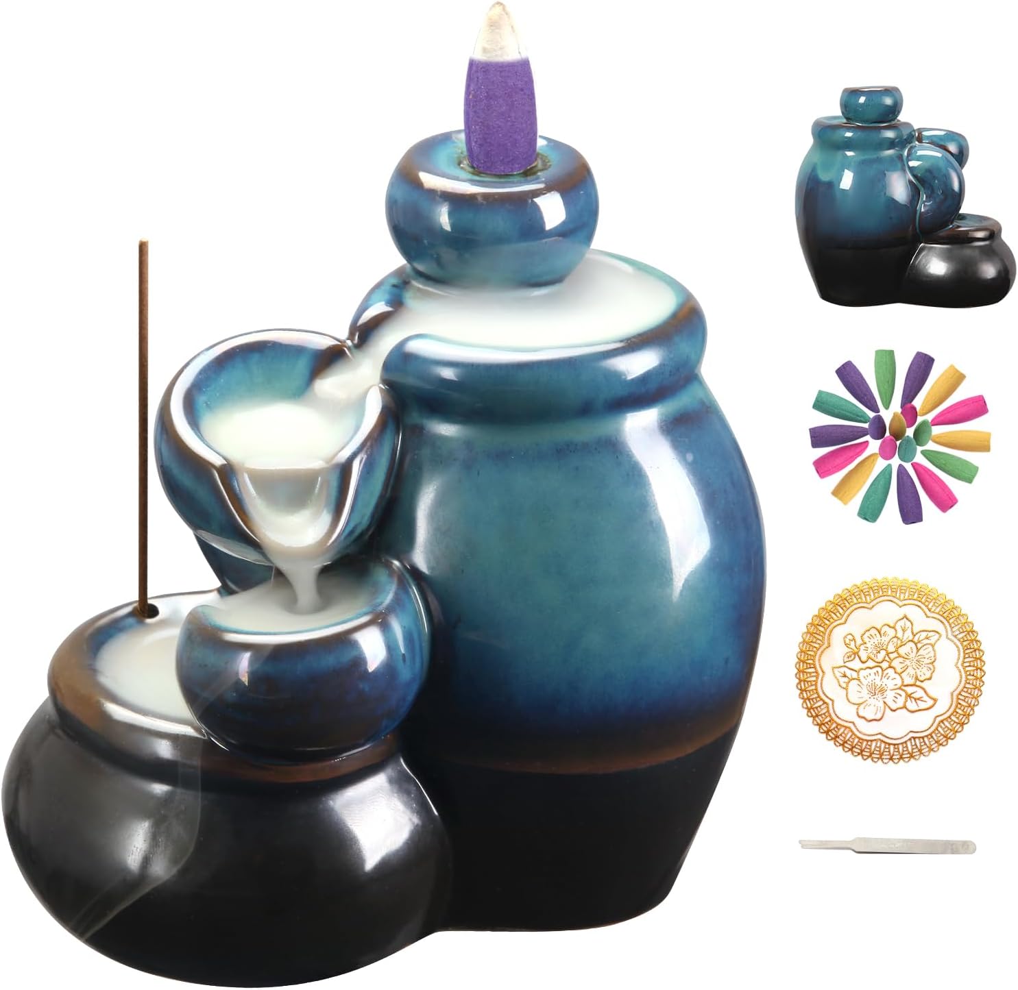 Mofunci Incense Cone Holder Waterfall