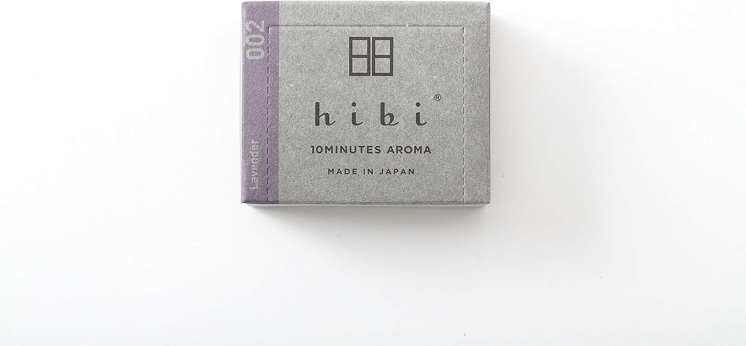 Hibi Box of 30 Incense Matches Lavender
