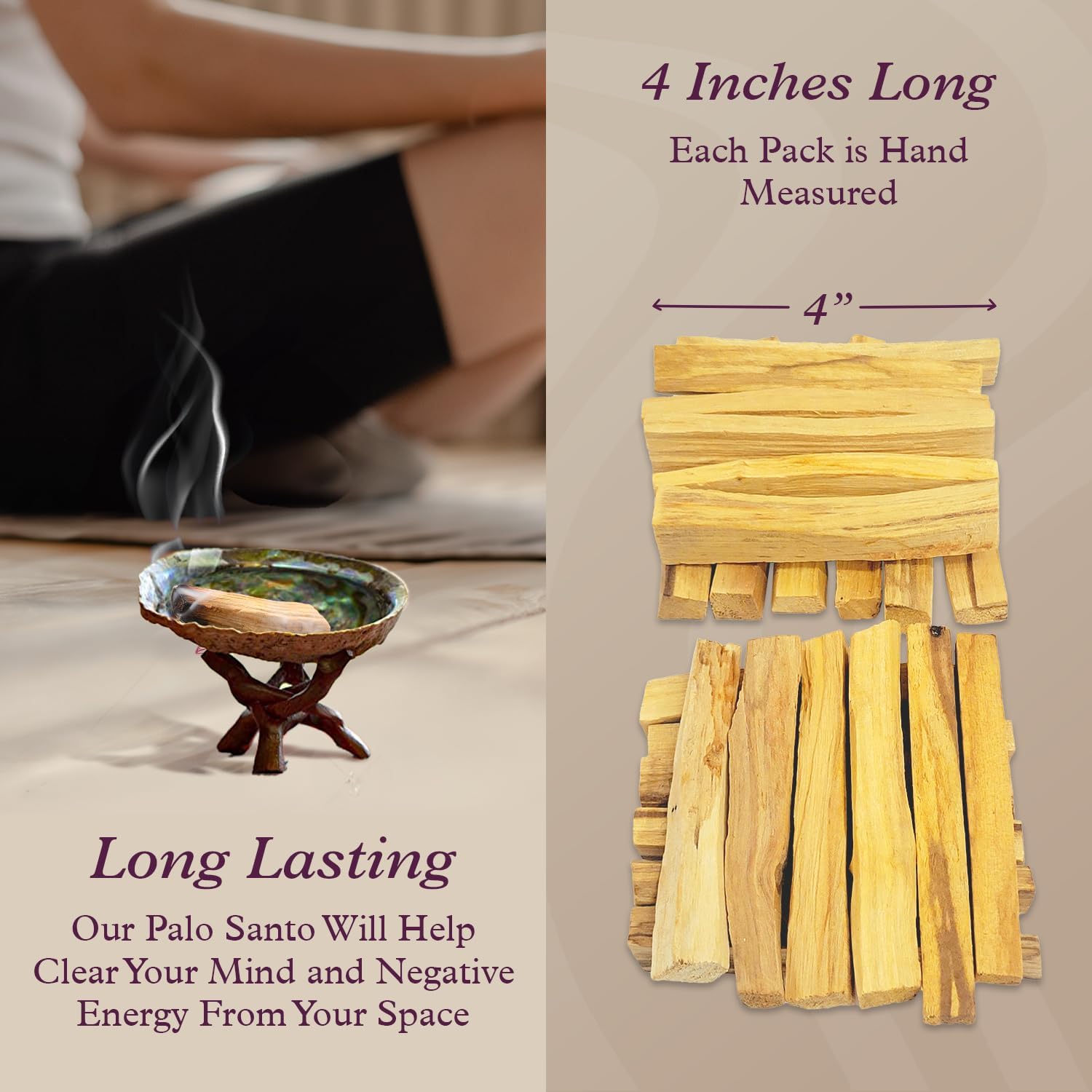 Purple Canyon Palo Santo Incense Sticks - 24 Pack