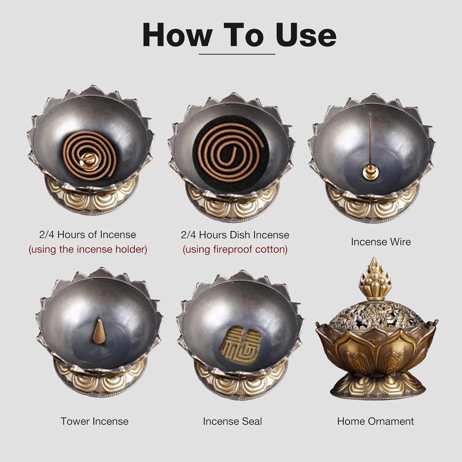 Eboxer 2 Colors Incense Holder Elegant Design