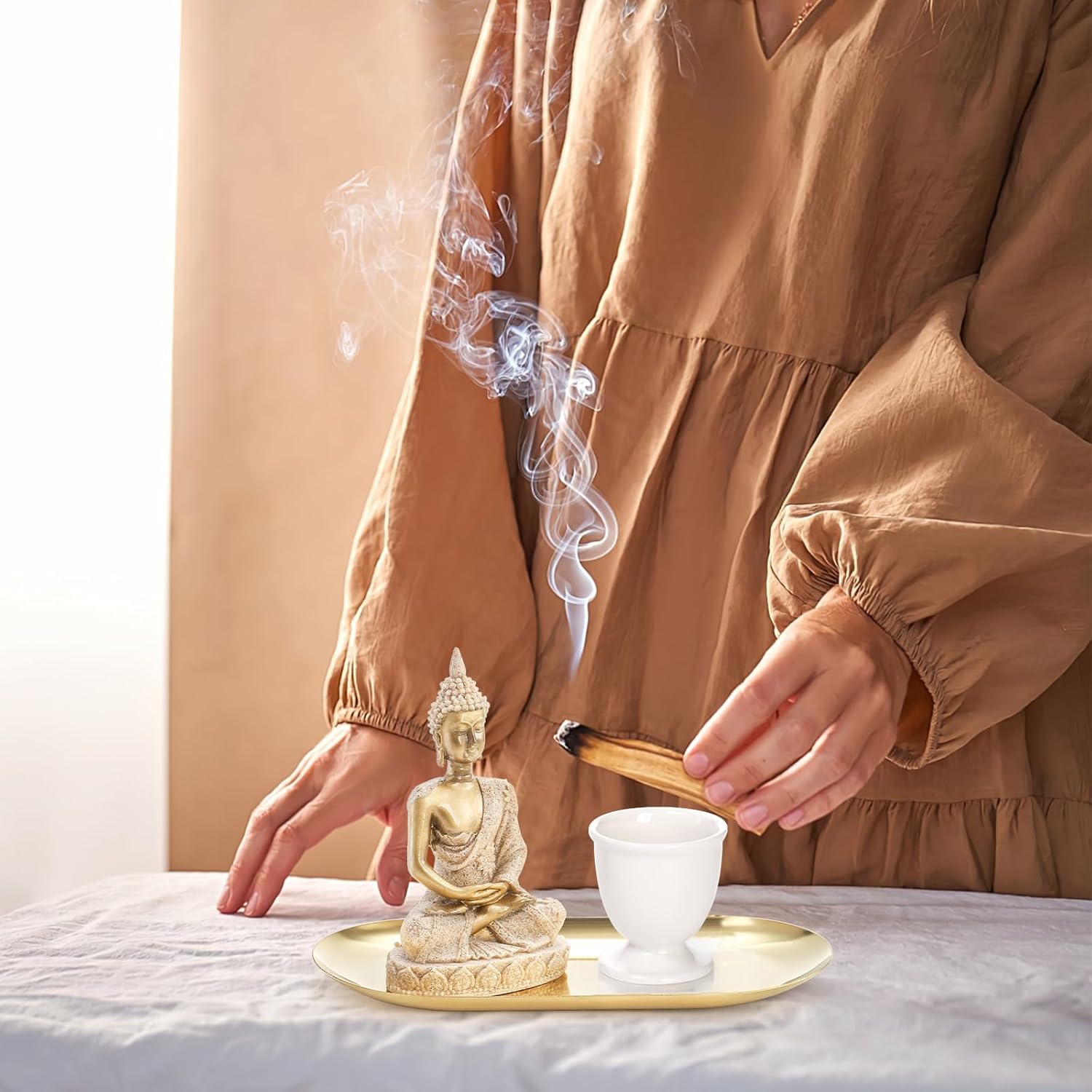 TOPZEA 6 in 1 Incense Holder Set for Meditation and Yoga