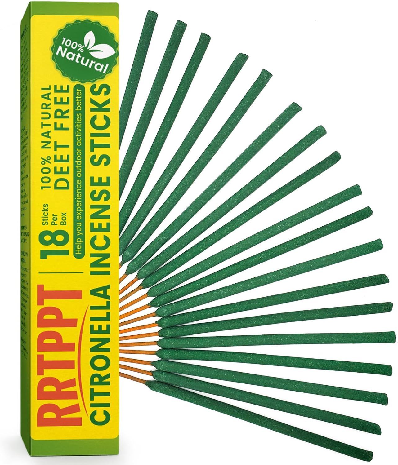 Large Citronella Incense Sticks 18 per Tube for Outdoor Use