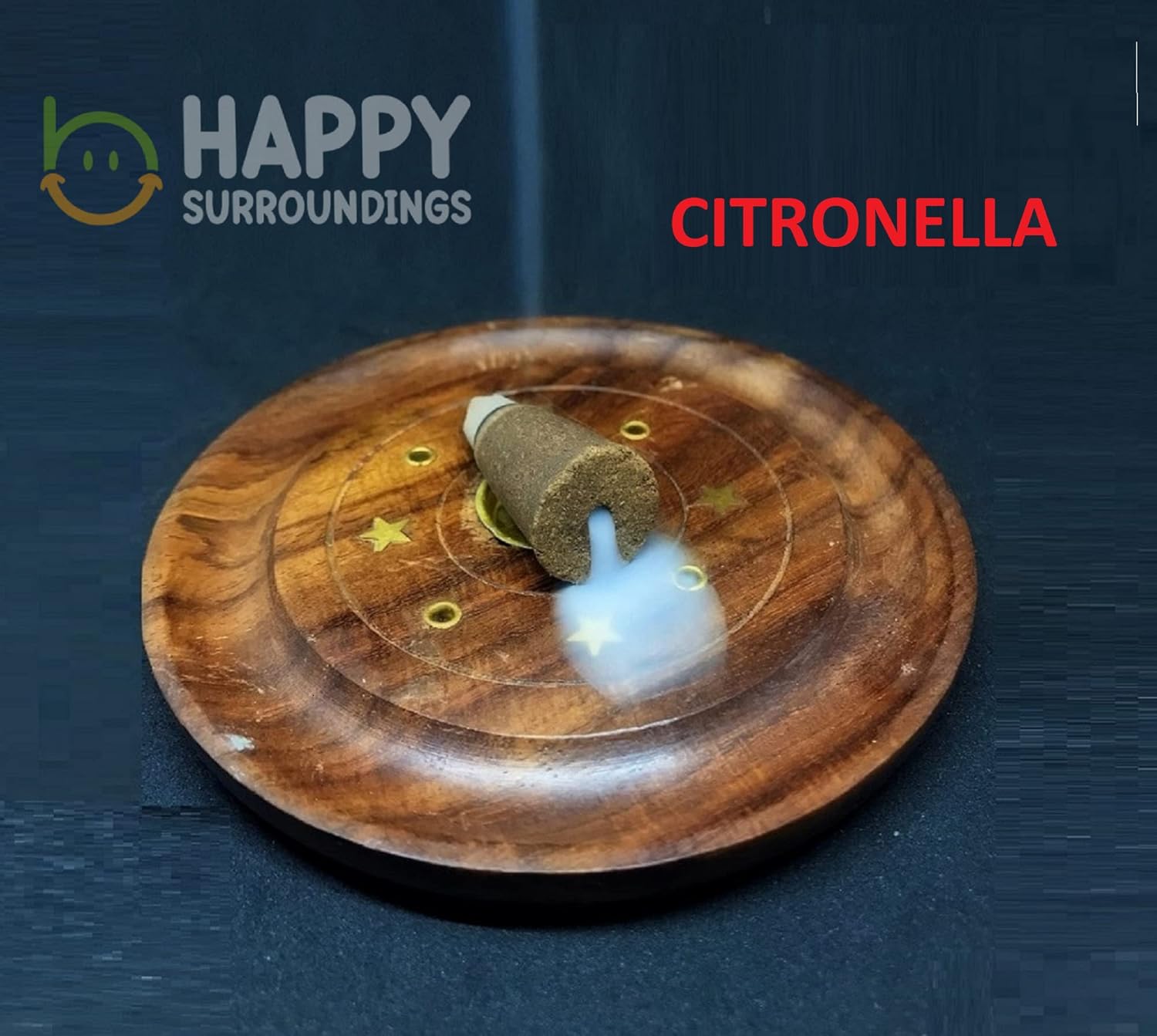 Citronella Backflow Incense Cones 25 Pack