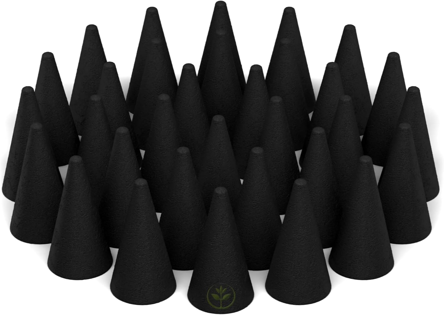 Lavender Charcoal Incense Cones 1 Inch 50 Pack Handmade Hand Dipped
