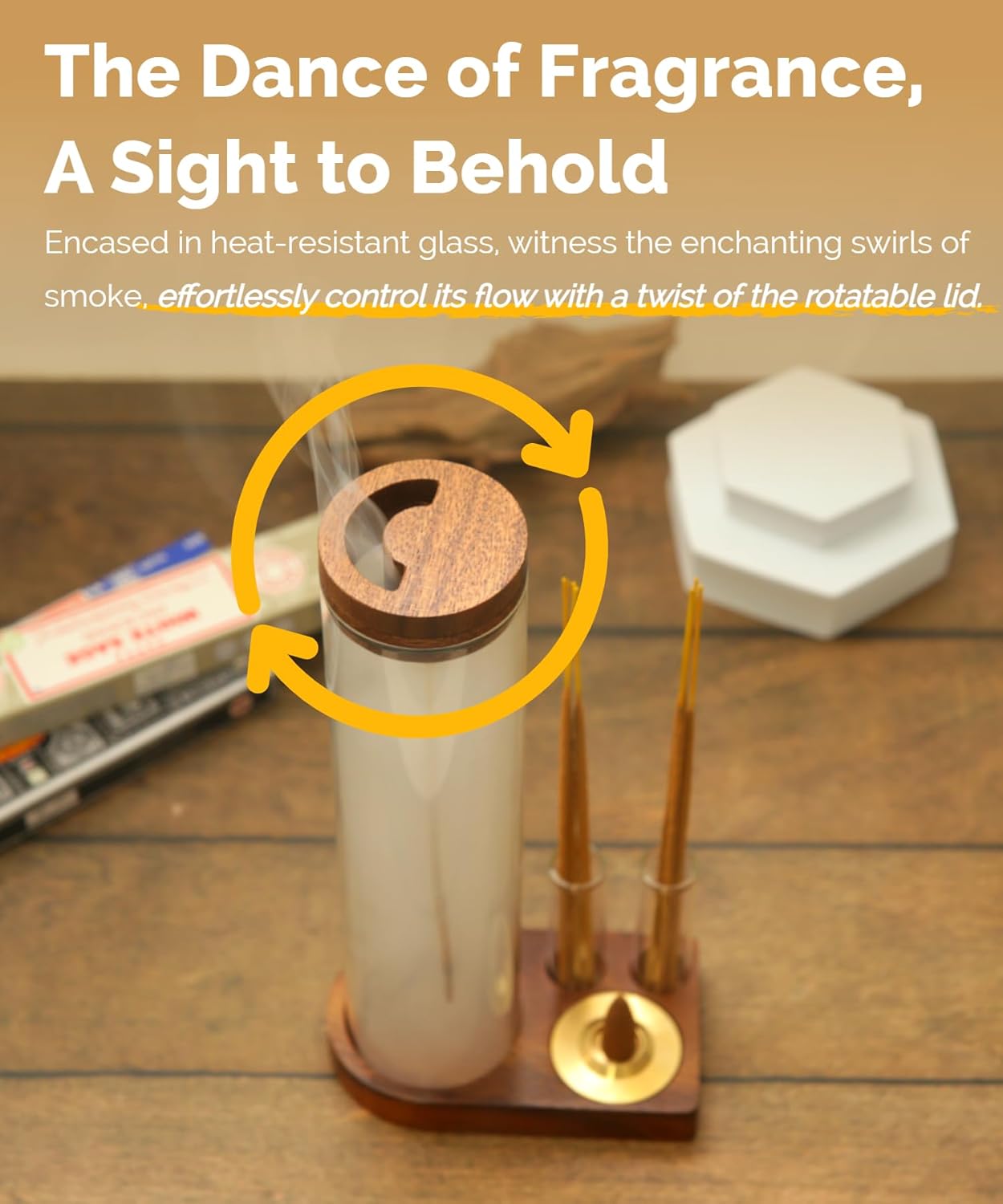 AshElysium Incense Burner Holder for Sticks and Cones