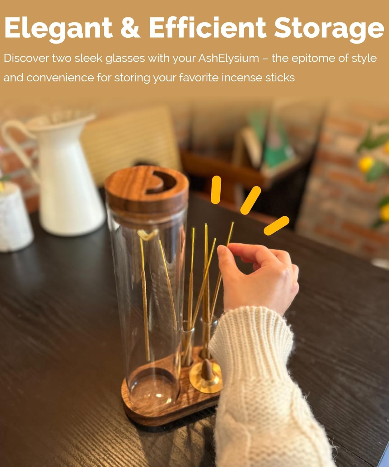 AshElysium Incense Burner Holder for Sticks and Cones