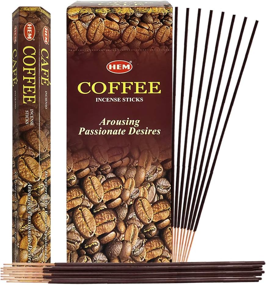 TRUMIRI Coffee Incense Sticks and Holder Bundle