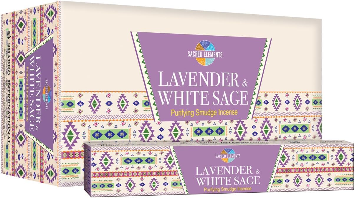 Sacred Elements Lavender White Sage Incense Sticks