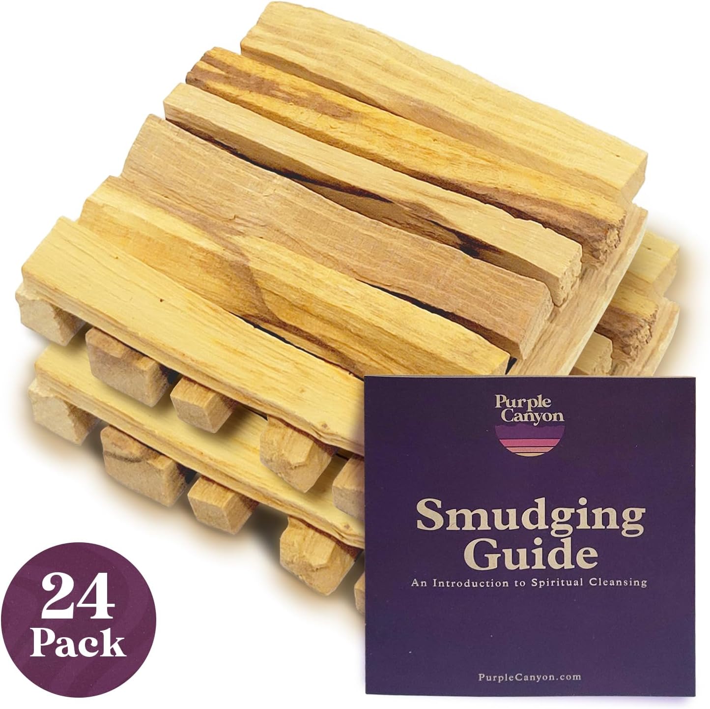Purple Canyon Palo Santo Incense Sticks - 24 Pack