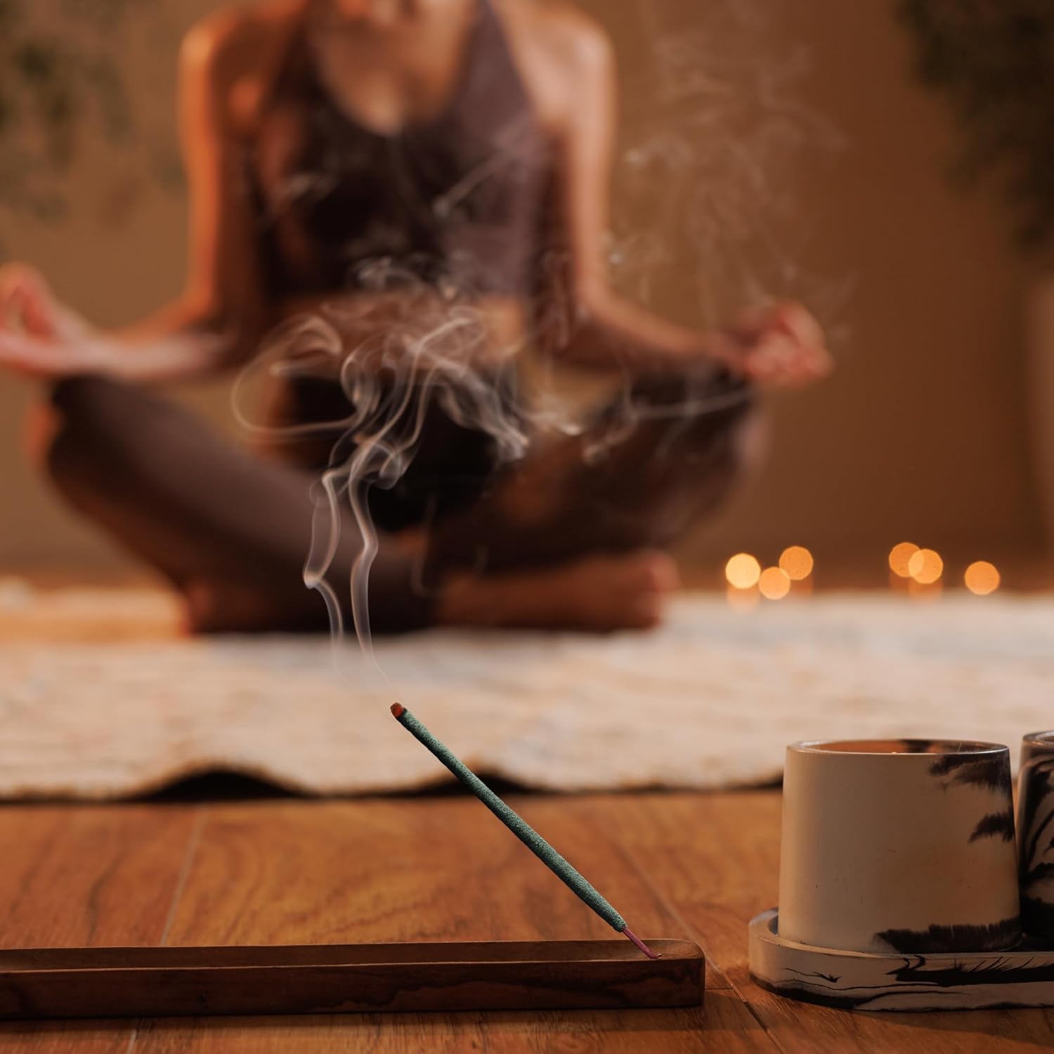 White Copal Incense Sticks - 20 Sticks for Meditation Yoga and Spiritual Cleansing
