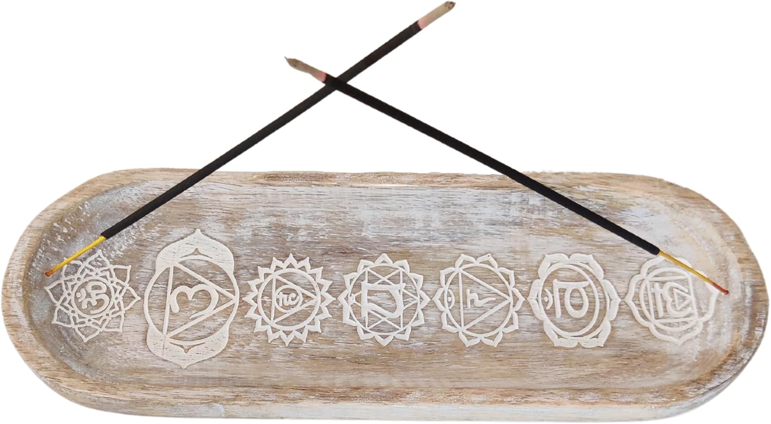 Vaniya Crafts Wooden Boat Shape Incense Holder Stand
