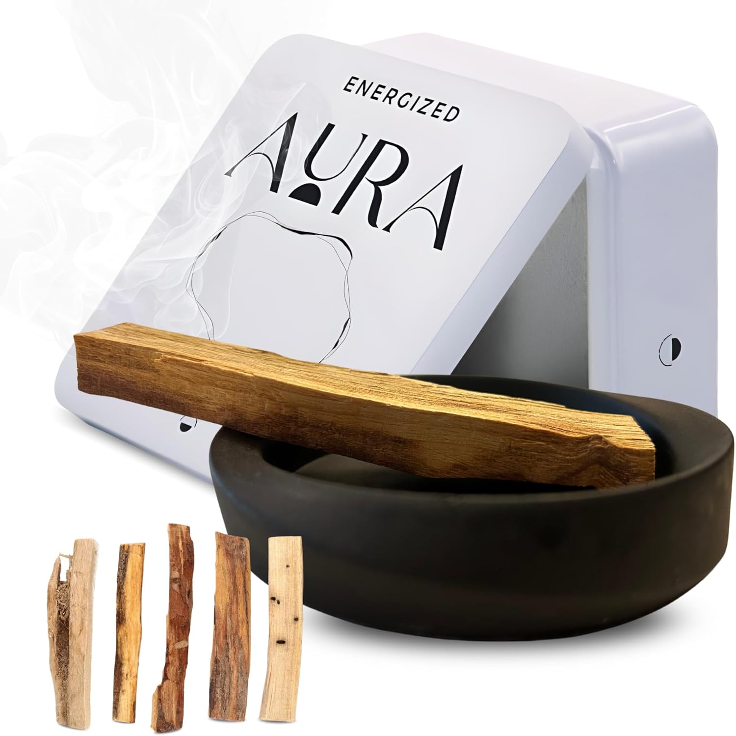 5 Palo Santo Sticks with Holder for Meditation