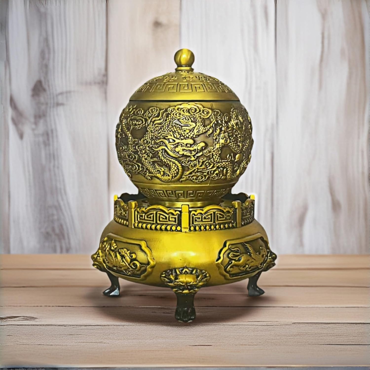 Spinning Brass Incense Burner with 360 Degree Rotation