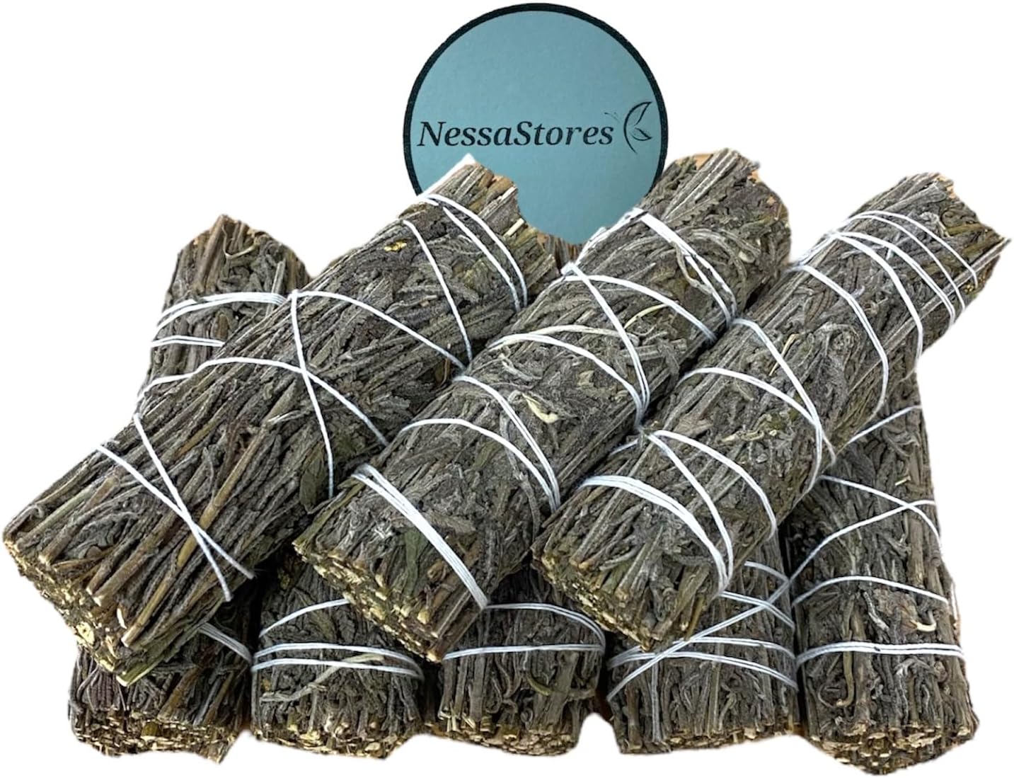 5 Dried Lavender Smudge Sticks 4 Inch Hand Tied Natural Ethically Sourced