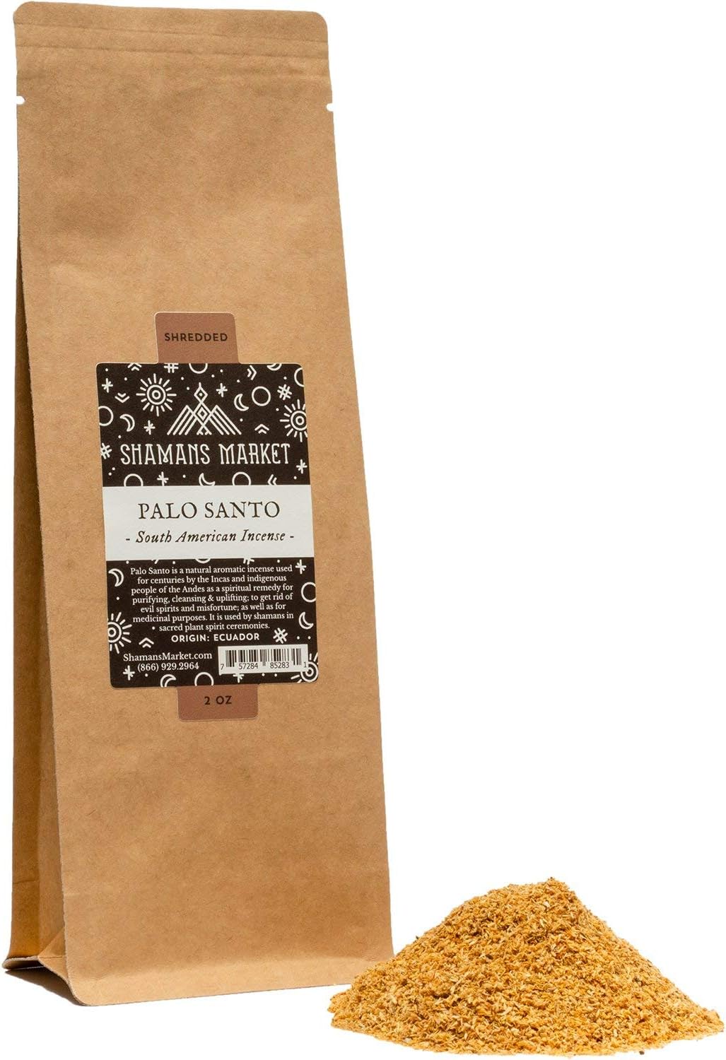 Shamans Market Palo Santo Shredded Loose 2 oz Bag