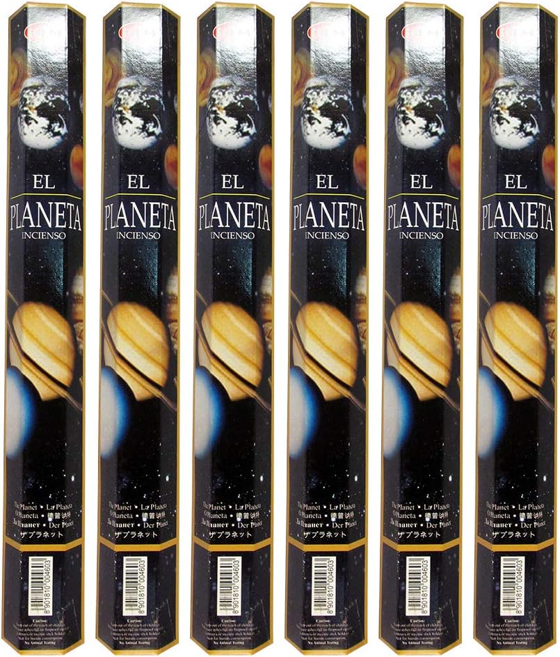 HEM Planet Box of Six 20 Gram Incense Tubes