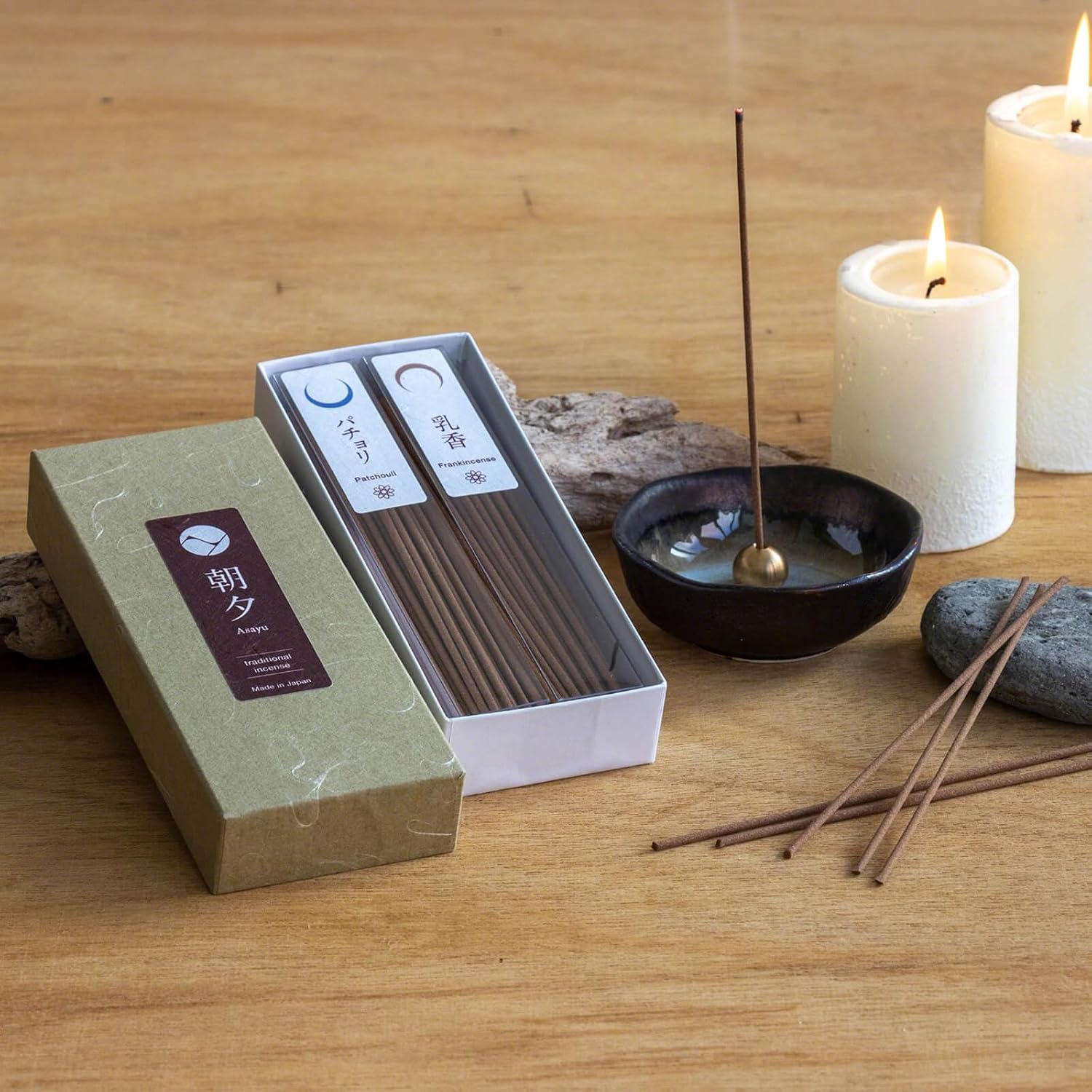 Asayu Japan Traditional Incense Sticks - Reflection Set