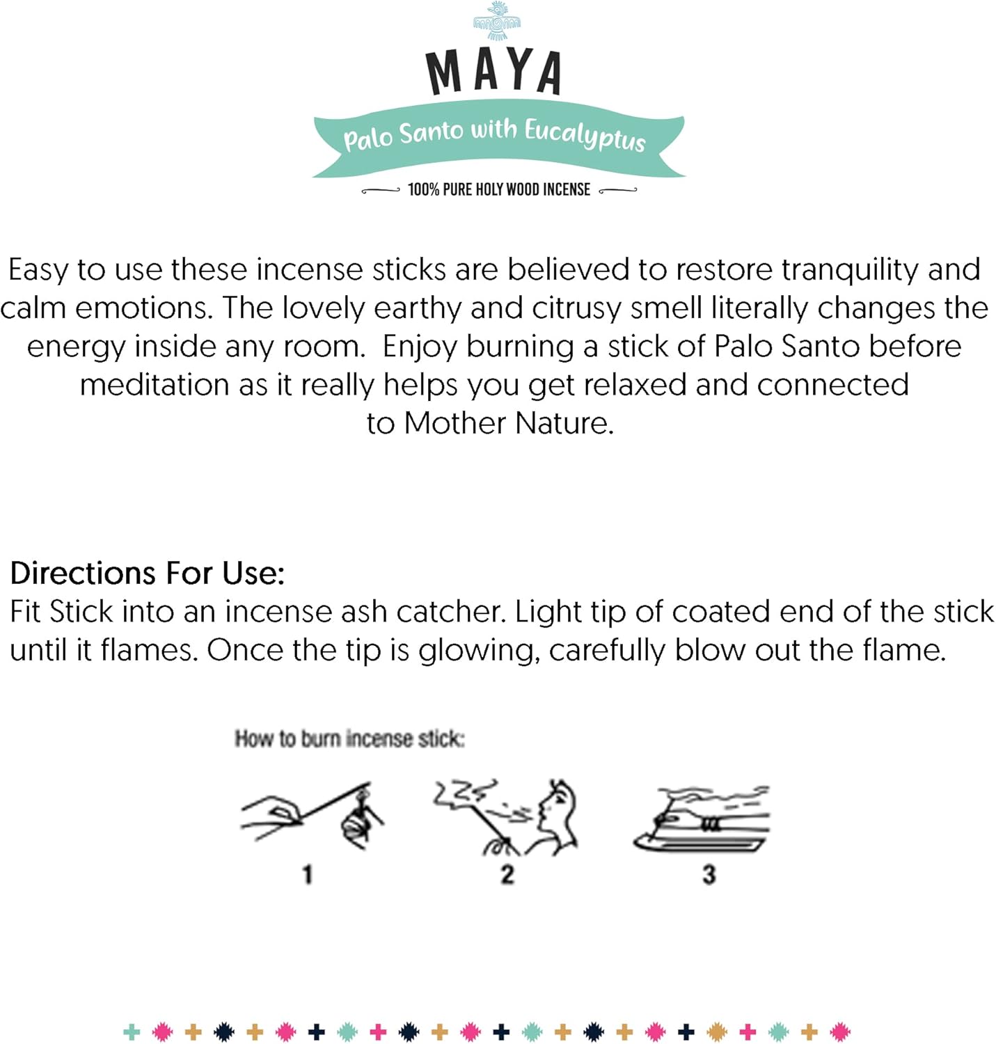 SOUL STICKS Palo Santo Incense Sticks 6 Pack