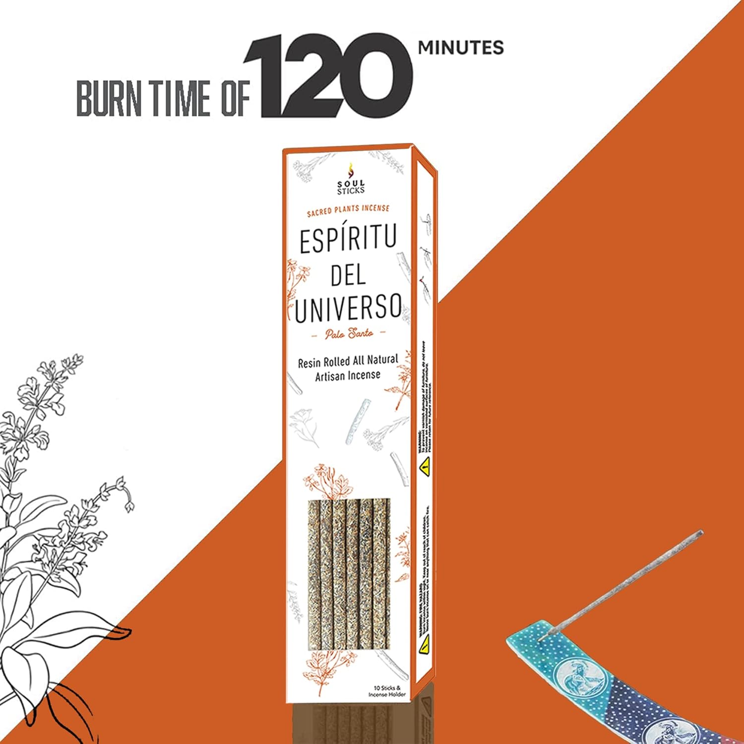 Soul Sticks 10pcs Handcrafted Palo Santo Incense Sticks