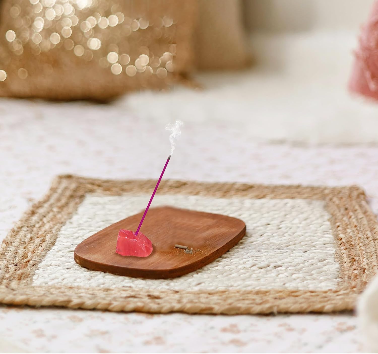 Joytezz Love Attraction Incense Stick Set with Rose Quartz Holder